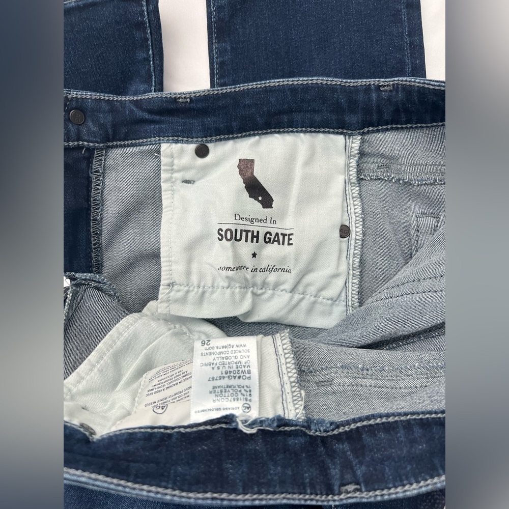 AG Adriano Goldschmied The Prima Crop Jeans Women's Size: 26 Blue Mid Rise - Picture 9 of 16